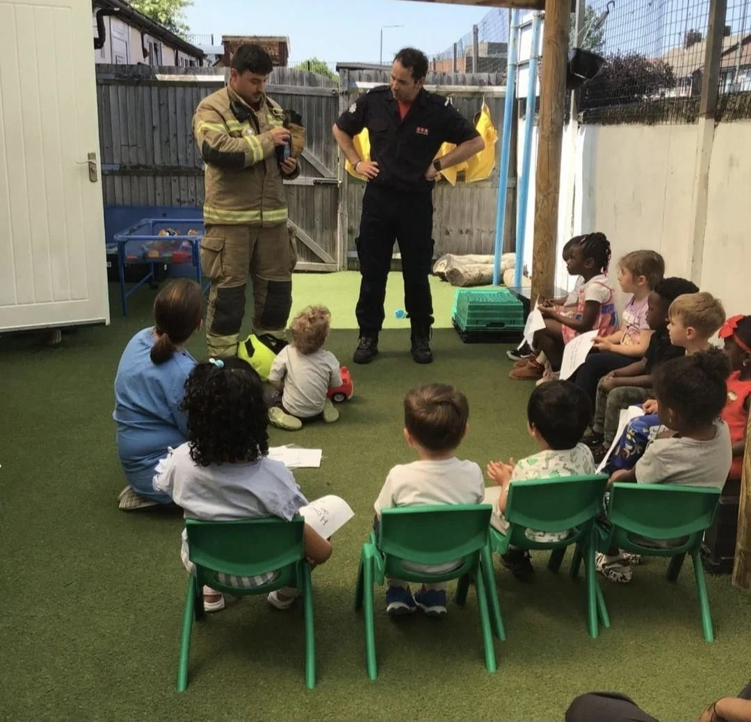 Children exploring activities at Belvedere nursery